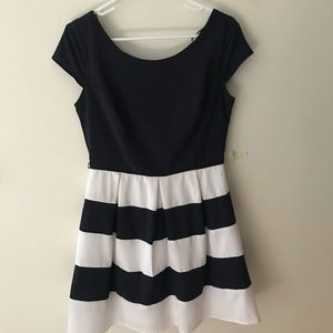 Nautical Fit and Flair Dress